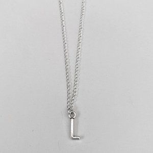 3 for $49 New Silver "L" Initial Necklace